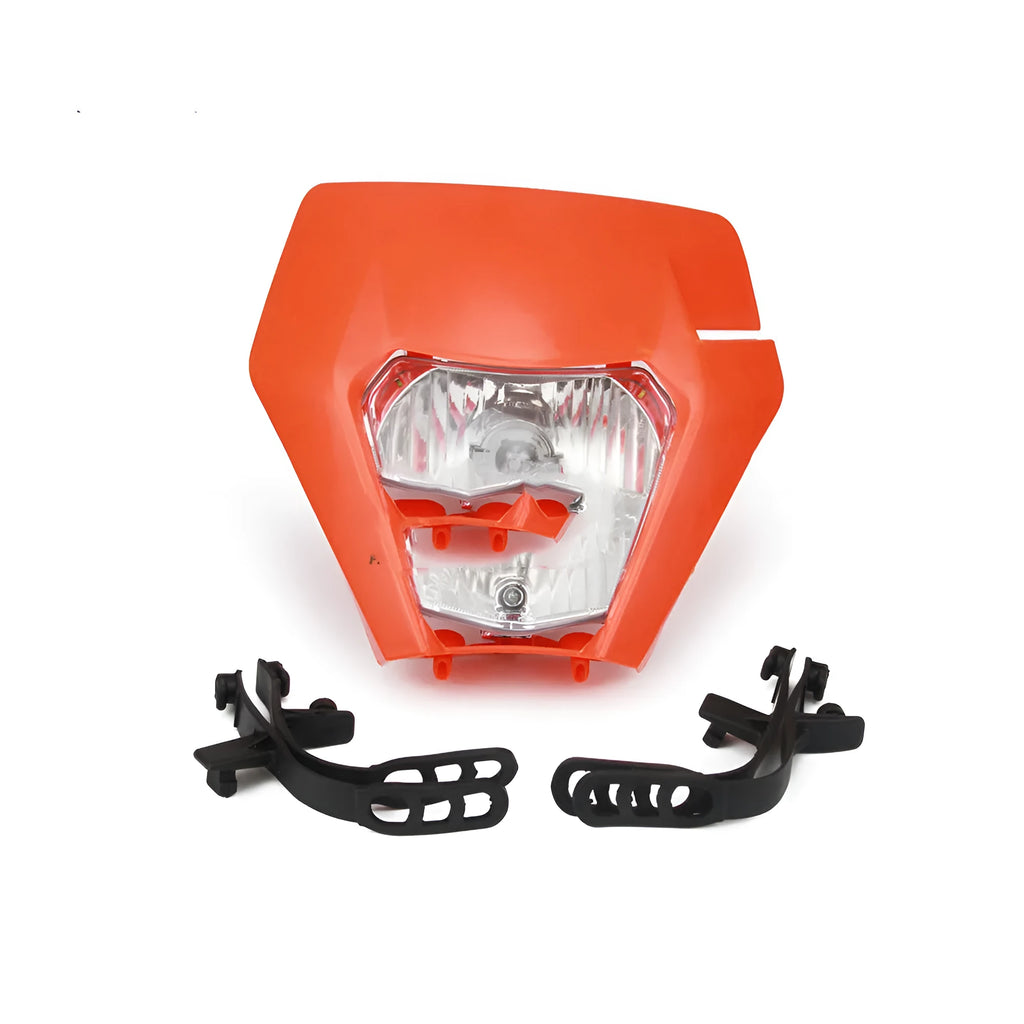 General modified headlight assembly for off-road motorcycles, compatible with KTM 2017, size 34x30x10cm, colour options black orange white