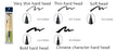Bamboo calligraphy practice pen with soft hair tip and interchangeable nibs for Chinese writing