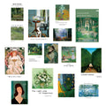 Nordic literary style wall mural with nature themes for bedroom decoration