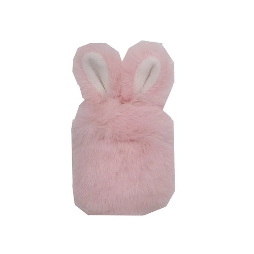 Pink rabbit ear silicone protective cover for Apple AirPods charging case
