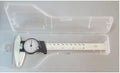 Plastic vernier caliper measuring tool with 0-150mm capacity and stainless steel components