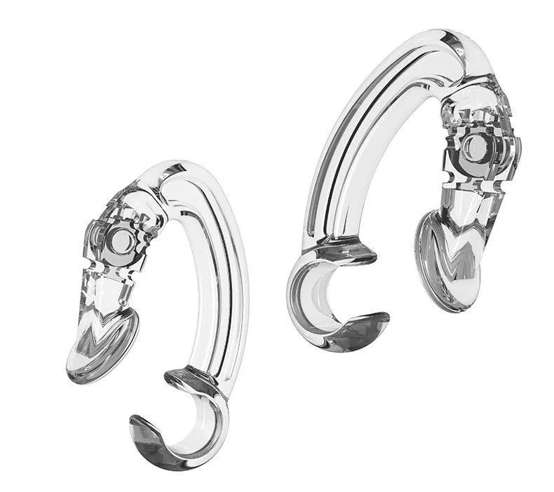 Ear hooks compatible earbud clips for sport running cycling – black ear hook with earbud attached