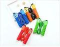 Adult skipping rope with a digital counter on the handle, sponge grip, and plastic rope on a white background