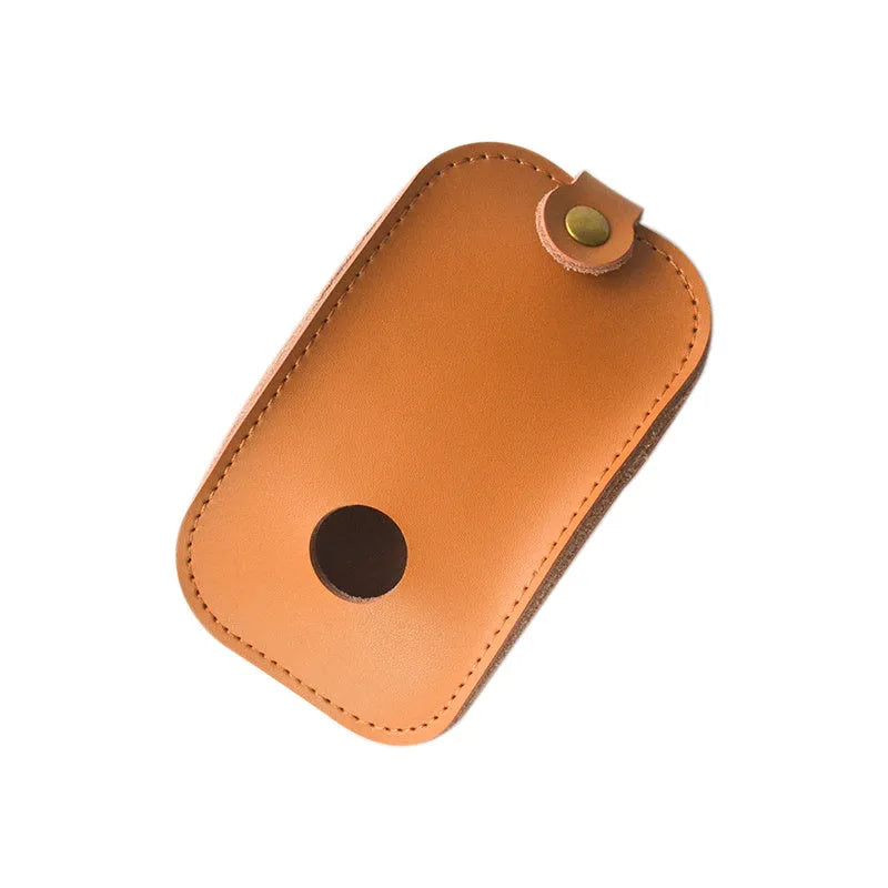 Brown leather storage bag for Apple Magic Mouse and Magic Control Bluetooth Mouse 2nd Generation, model PD-MC