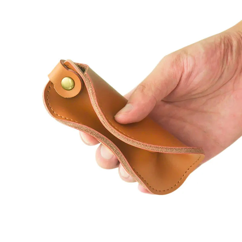 Brown leather storage bag for Apple Magic Mouse and Magic Control Bluetooth Mouse 2nd Generation, model PD-MC