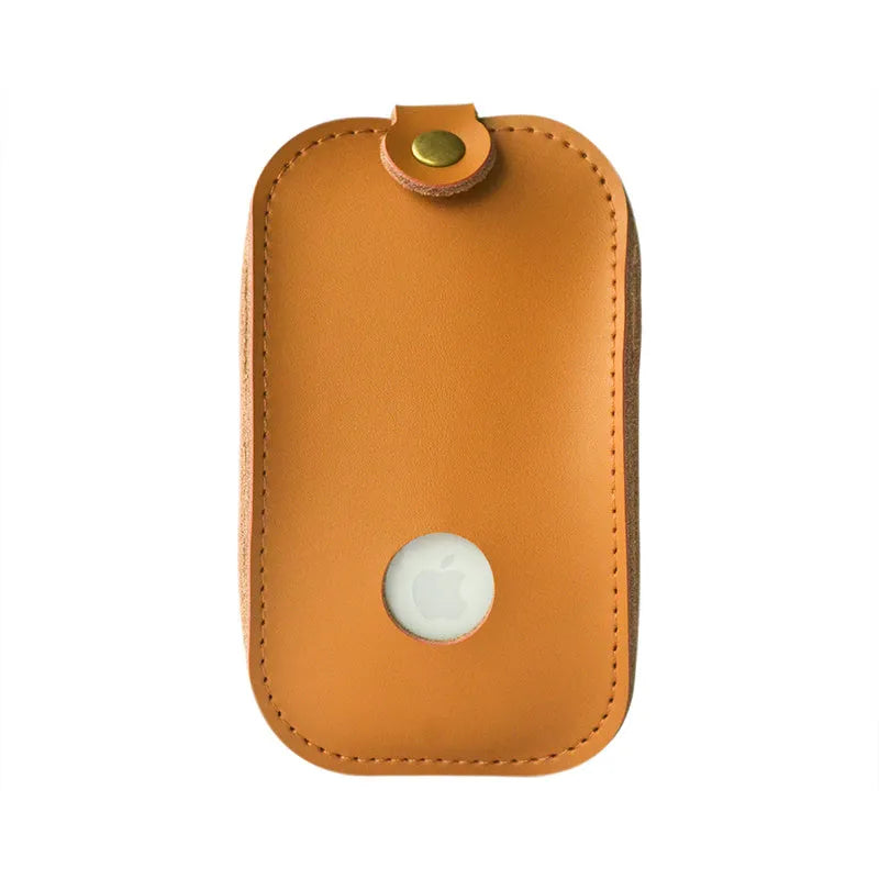 Brown leather storage bag for Apple Magic Mouse and Magic Control Bluetooth Mouse 2nd Generation, model PD-MC