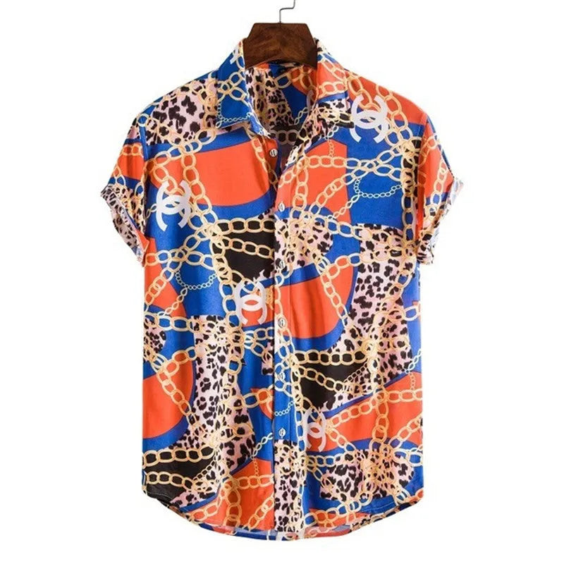 Casual cool streetwear polo shirt for men with long sleeves and pointed collar in loose fit