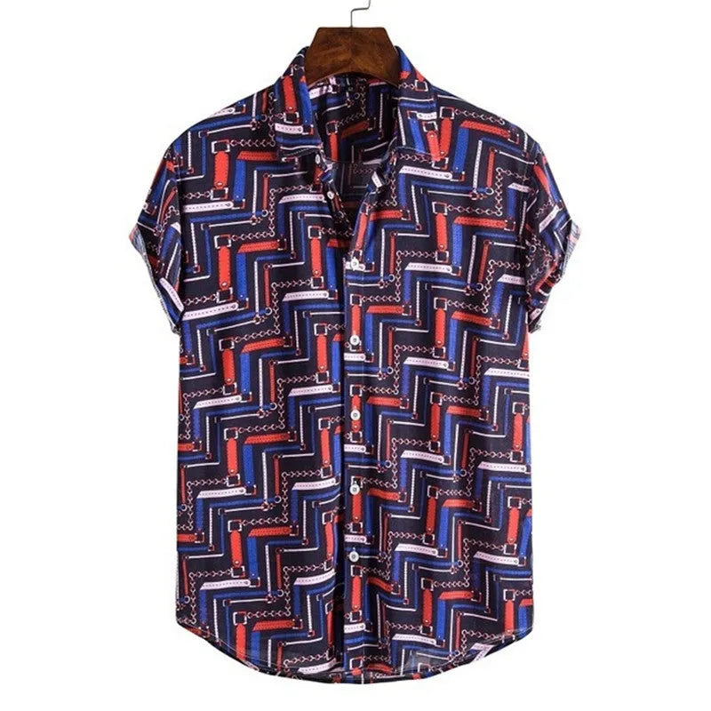 Casual cool streetwear polo shirt for men with long sleeves and pointed collar in loose fit