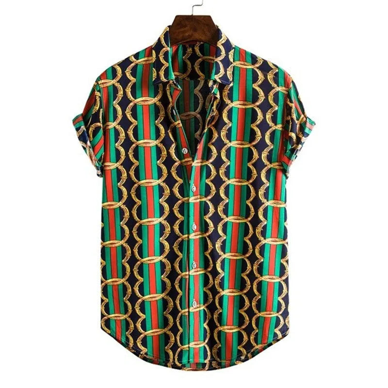 Casual cool streetwear polo shirt for men with long sleeves and pointed collar in loose fit