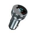 Spot New Digital Display Car Charger 36W dual hole QC3.0 PD fast charge for vehicles