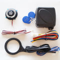 12V car one-key start system with RFID anti-theft in black ABS material for automatic cars