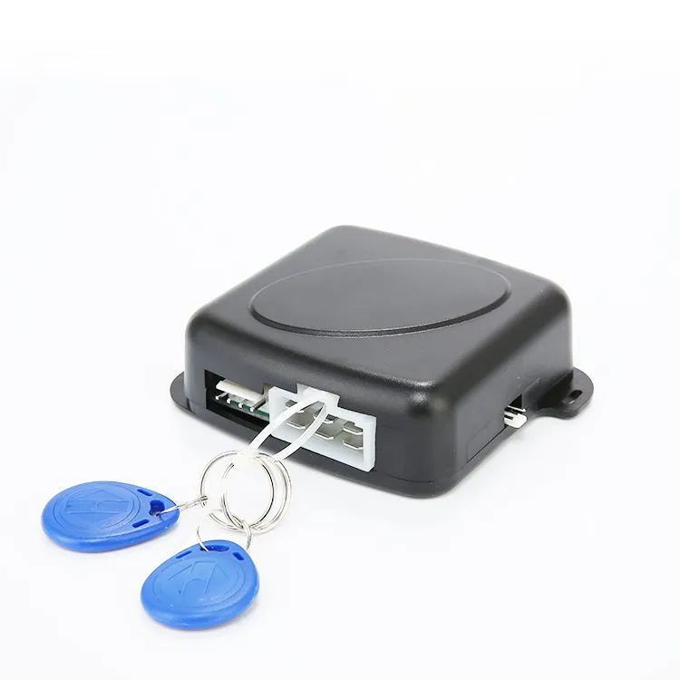 12V car one-key start system with RFID anti-theft in black ABS material for automatic cars