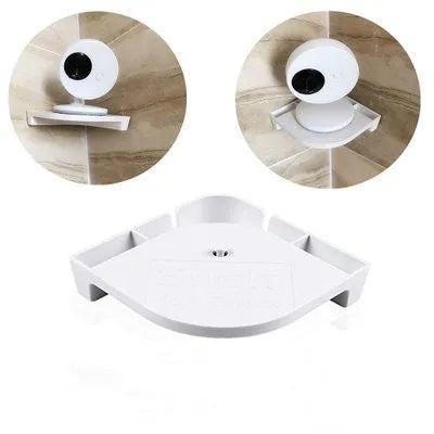 White 3.5 inch digital wireless baby monitor and UFO-style camera unit on a nursery shelf.