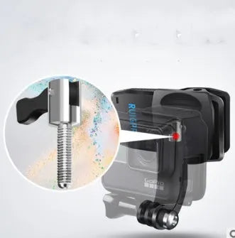 360-degree rotating aluminium alloy backpack clip mount for GoPro and action cameras