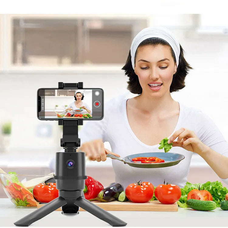 Intelligent tracking pan tilt bracket for mobile phones with AI face recognition technology