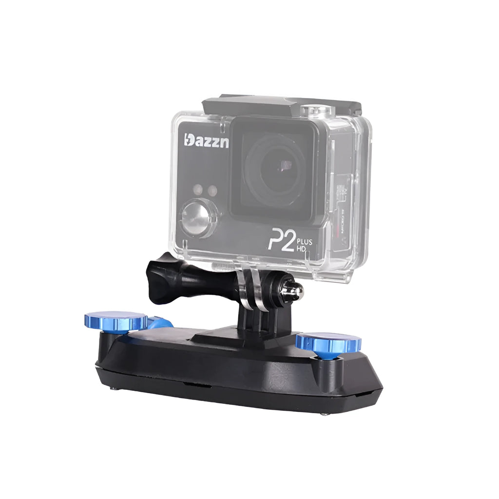 Blue plastic quick-hanging backpack clip for GoPro shoulder strap mounting