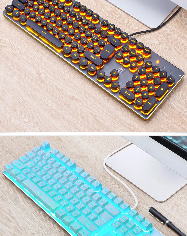Viper wired gaming keyboard, 104 keys, black, USB, backlight, 455x175x45mm