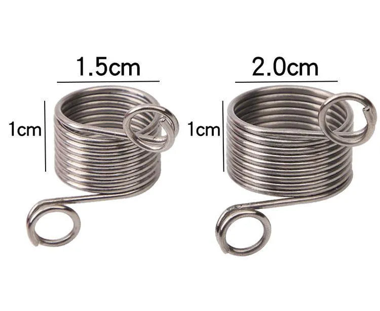 Knitting wire guide accessory in large 2cm or small 1.5cm diameter for holding yarn during knitting and crochet