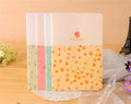 School supplies notebook, 21x14cm portable notebook with broken flowers cover