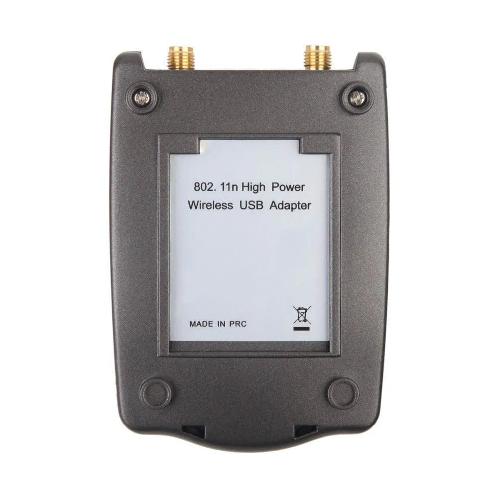 Black USB Wi-Fi adapter with 3070L chipset, 300Mbps, 802.11n wireless network card for desktop or laptop.