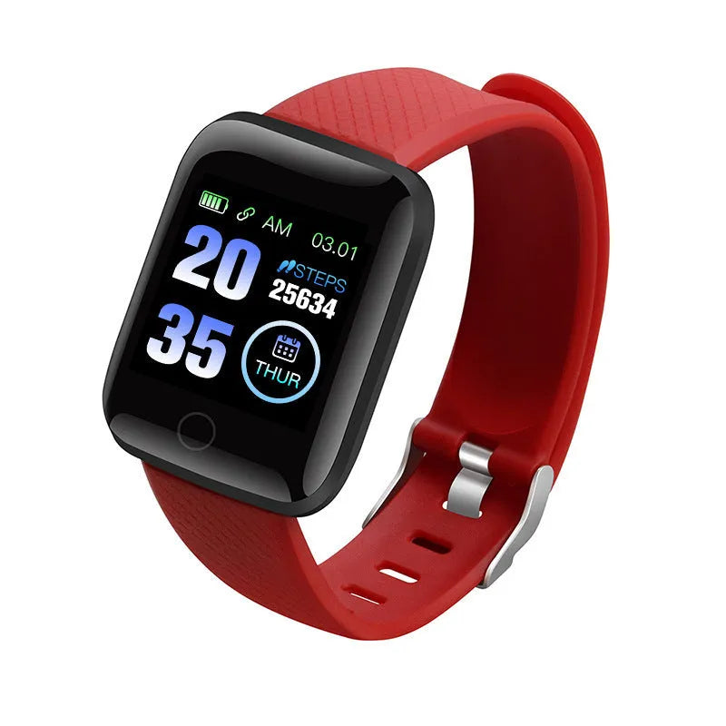 D13 colour screen smart fitness bracelet with 1.3-inch TFT display showing heart rate data