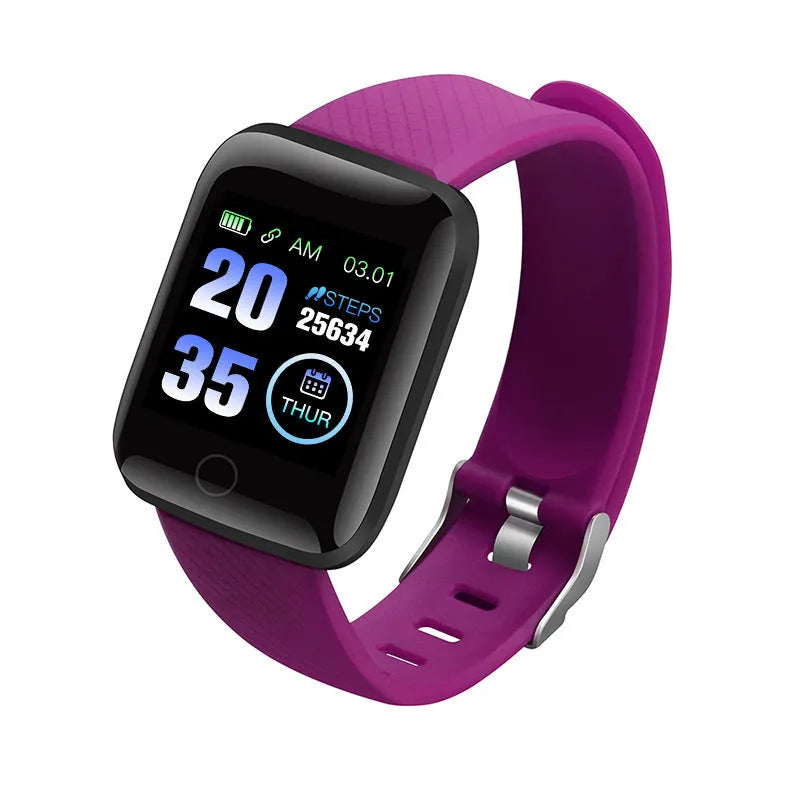 D13 colour screen smart fitness bracelet with 1.3-inch TFT display showing heart rate data