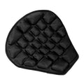 Motorcycle air seat cushion in black with 3D airbag design, universal fit for most bikes