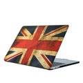 Frosted painted marble protective shell for MacBook Air 13 and Pro models in blue marble pattern