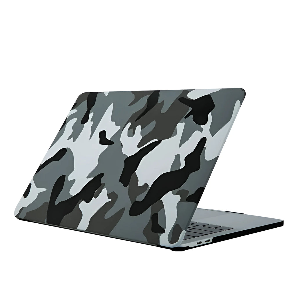 Frosted painted marble protective shell for MacBook Air 13 and Pro models in blue marble pattern