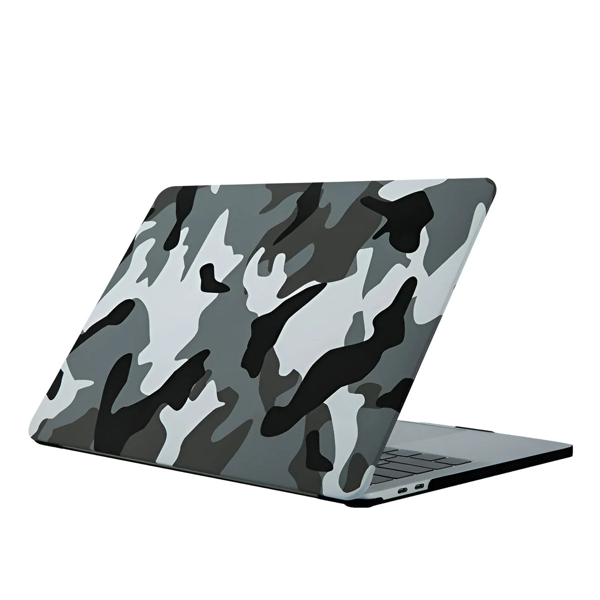 Frosted painted marble protective shell for MacBook Air 13 and Pro models in blue marble pattern