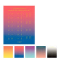 Ten sheets of gradient Morandi Groceries Symphony label stickers in bookmark shape, 88mm by 110mm.