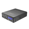 Black notebook power bank 220V 41600mAh portable energy storage 170x200x50mm CE certified