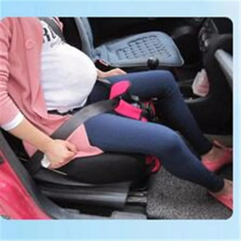Canvas and sponge pregnant woman driving car mat and protective belt in red, four seasons pass style