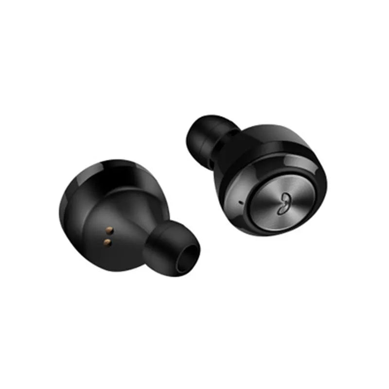 A6 TWS wireless Bluetooth earbuds in black and white colours with charging case