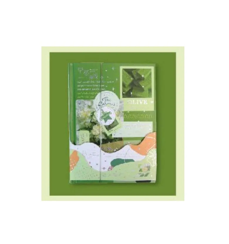 Hardcover morning tea notebook with rigid PVC cover in four artistic style options