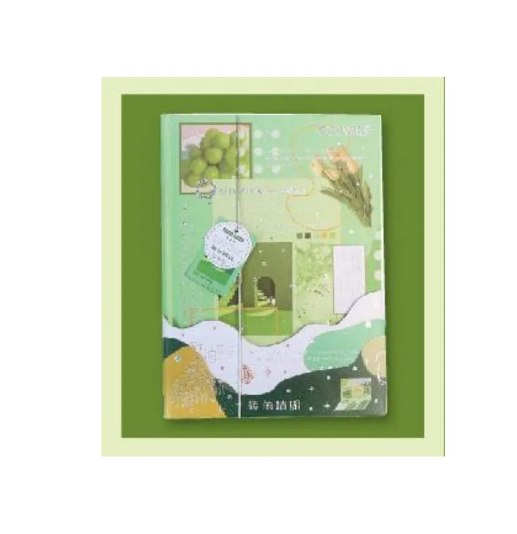 Hardcover morning tea notebook with rigid PVC cover in four artistic style options