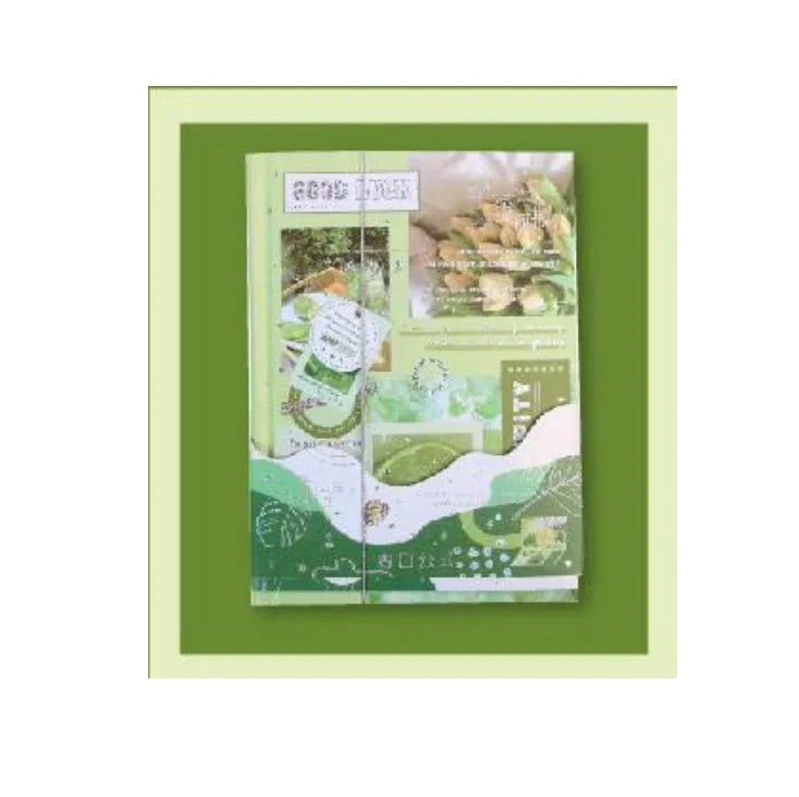 Hardcover morning tea notebook with rigid PVC cover in four artistic style options