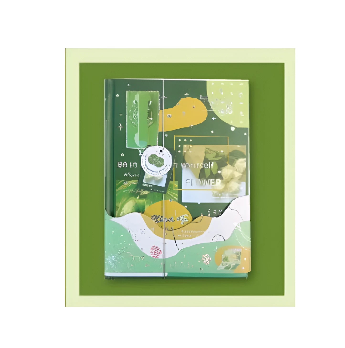 Hardcover morning tea notebook with rigid PVC cover in four artistic style options