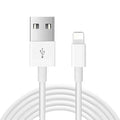 White 20W USB-C fast charger with cable for iPhone and iPad.