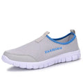 Breathable mesh sports casual shoes for men and women in black with front lace tie