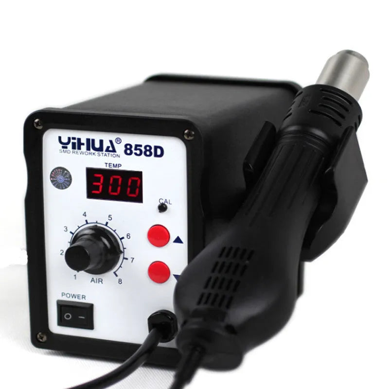 Advanced fan type hot air desoldering station with stainless steel nozzle and ferroalloy shell 700W