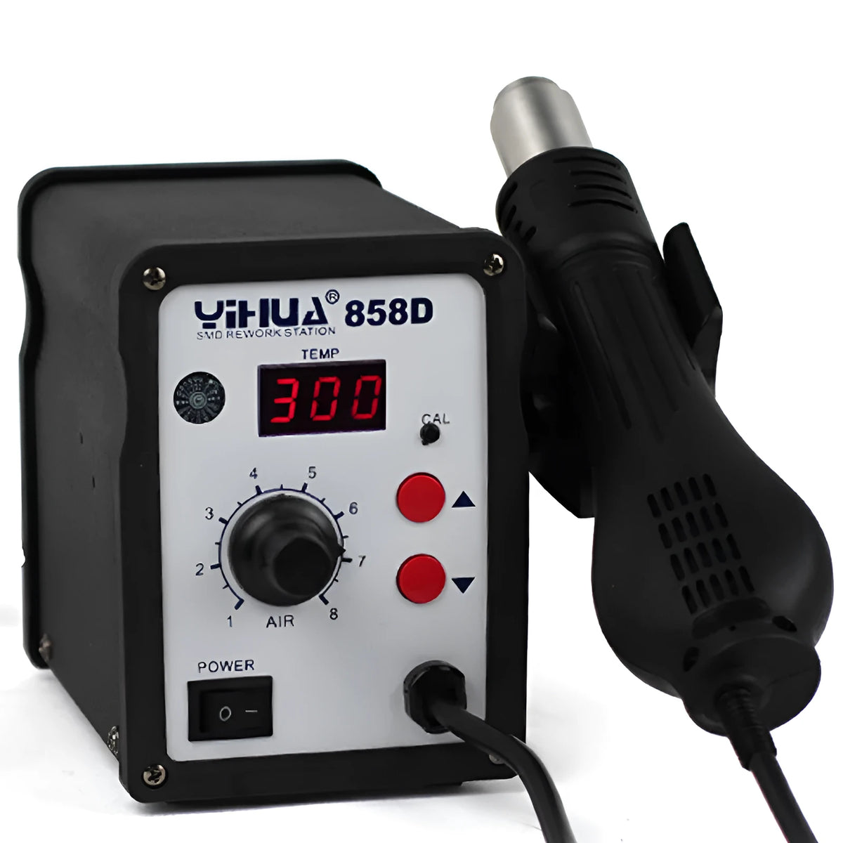 Advanced fan type hot air desoldering station with stainless steel nozzle and ferroalloy shell 700W