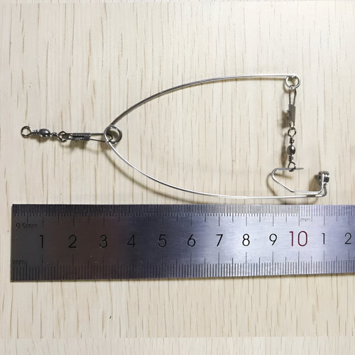 Silver automatic fishing hook device gift pack for beach fishing