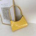 Women's Korean style small square PU shoulder bag in underarm design with multiple colour options