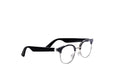 Smart glasses with Bluetooth calling and blue light blocking lenses in silver KX01S style
