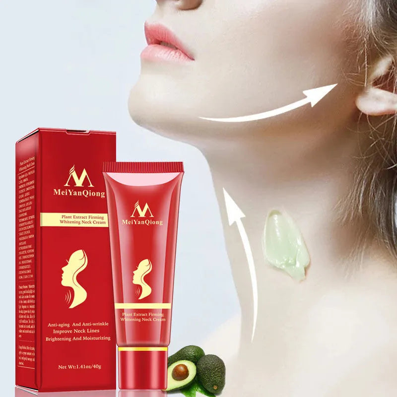 Meiyan Qiong Neck Cream 40g tube, a neck essence cream with 3-year shelf life, colour as shown.