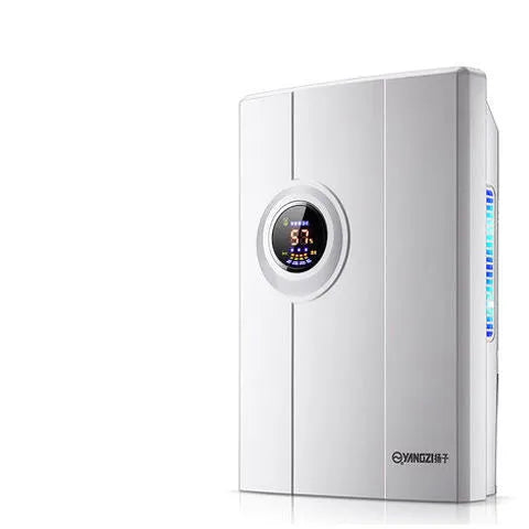 White household dehumidifier with electronic control and 2.2 litre water tank