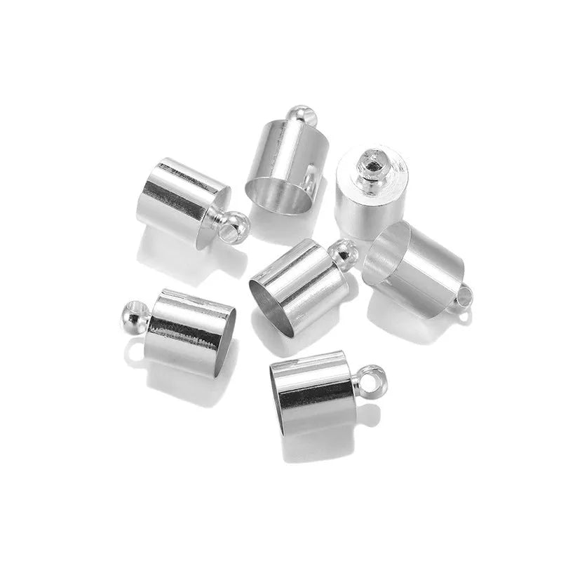 Copper weight caps for pendant jewellery in various sizes and electroplated colour finishes