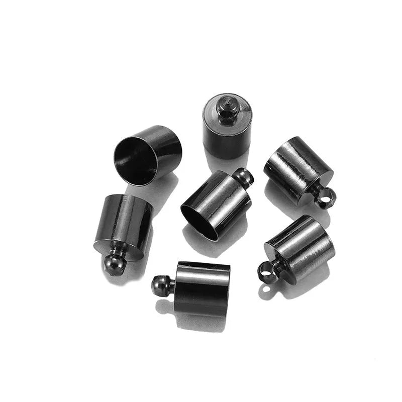 Copper weight caps for pendant jewellery in various sizes and electroplated colour finishes