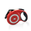 Retractable dog leash for large dogs ABS housing 5m flat belt black
